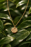 Plum Medallion Necklace